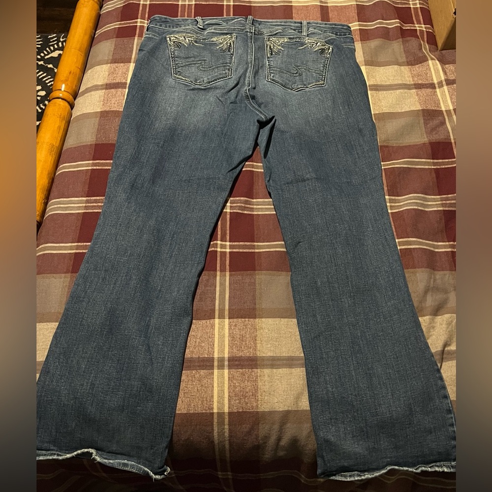 Women’s Plus Silver Jeans Elyse Slim Boot Size 20 SHORT